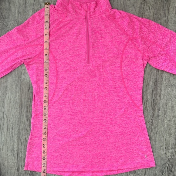 Danskin Now Semi Fitted Pink Women’s 1/4 Zip Pullovef Pink Jacket Size Medium - Picture 5 of 8